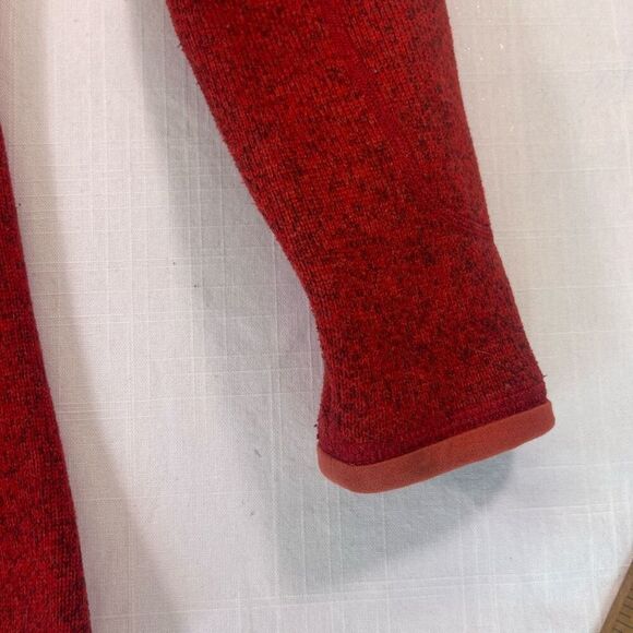 Patagonia Red Fleece Long Sleeve Mock Neck Better Sweater Zip Up Jacket Size XS - Picture 10 of 11